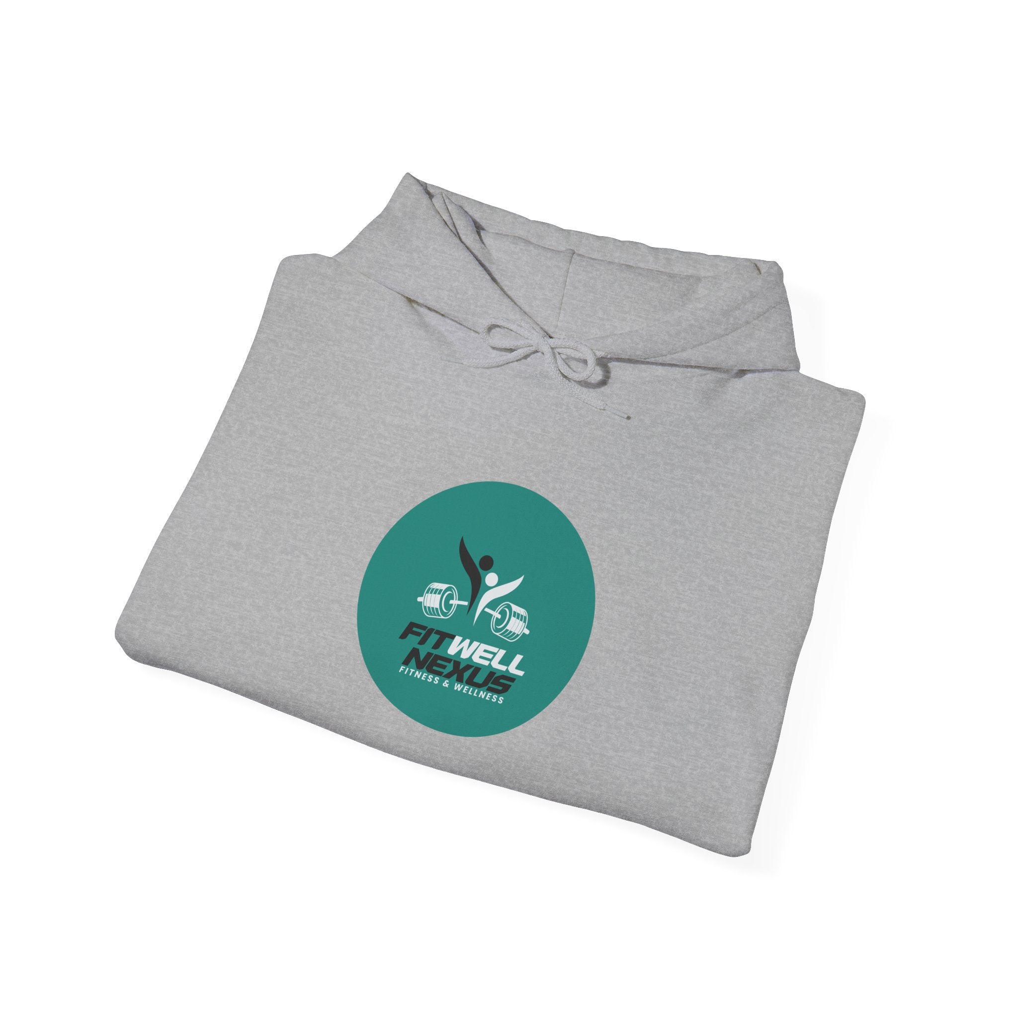 Fit Well Nexus Hoodie — Logo Pullover for Gym & Active Lifestyle
