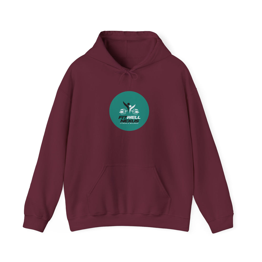 Fit Well Nexus Hoodie — Logo Pullover for Gym & Active Lifestyle