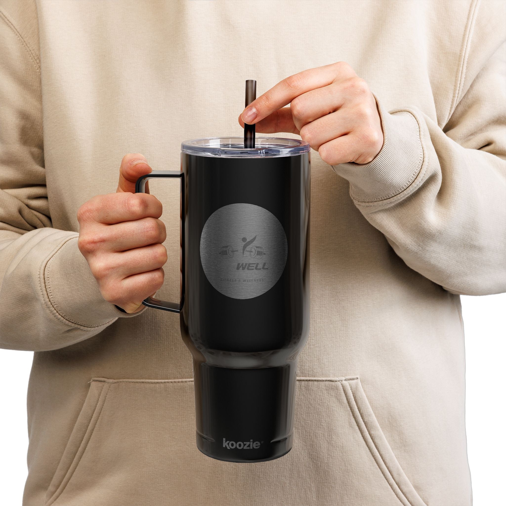 40oz Engraved Insulated Tumbler with Lid – Large Travel Mug for Hot & Cold Drinks