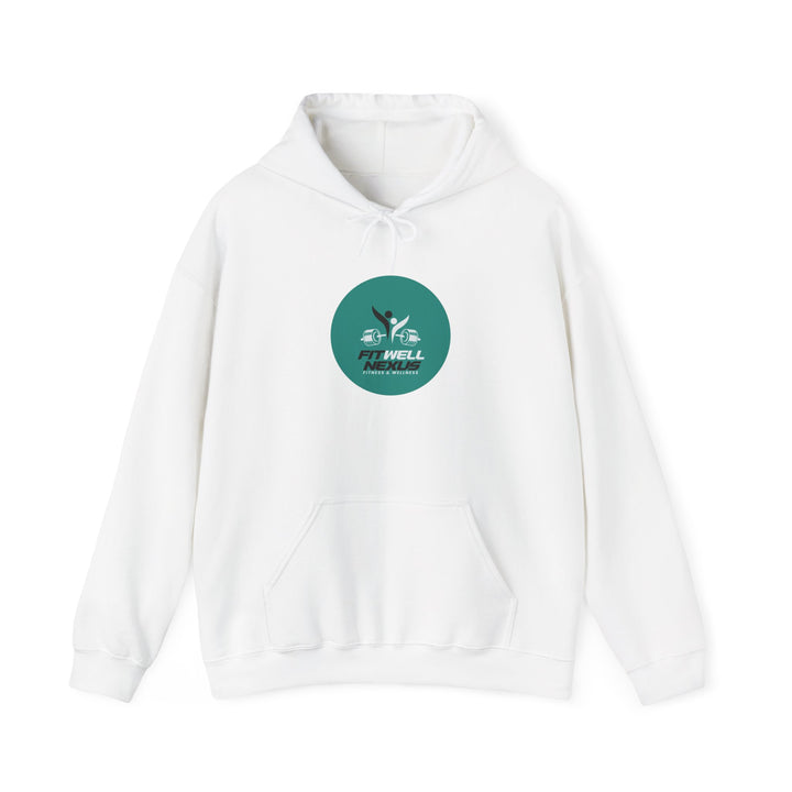 Fit Well Nexus Hoodie — Logo Pullover for Gym & Active Lifestyle