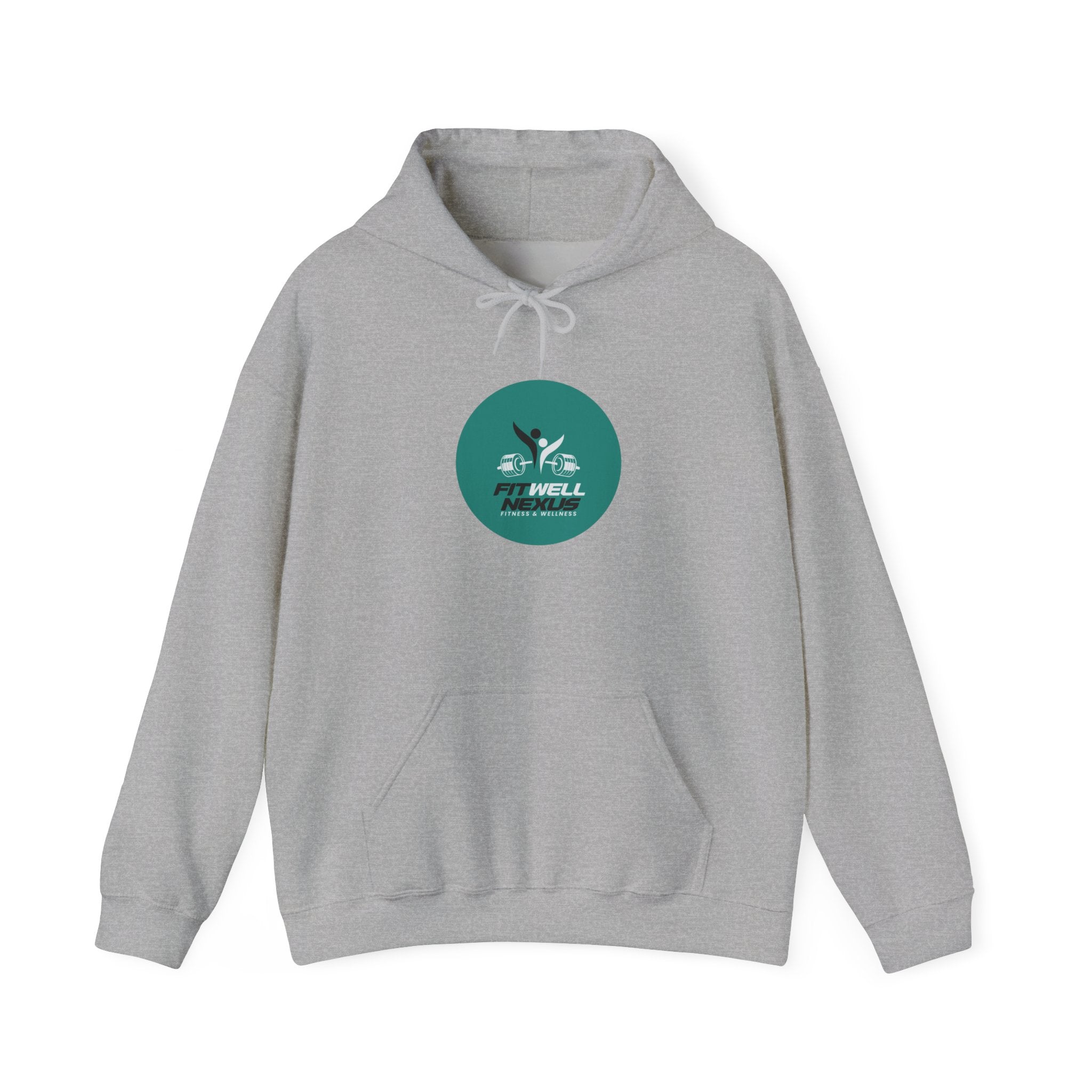 Fit Well Nexus Hoodie — Logo Pullover for Gym & Active Lifestyle