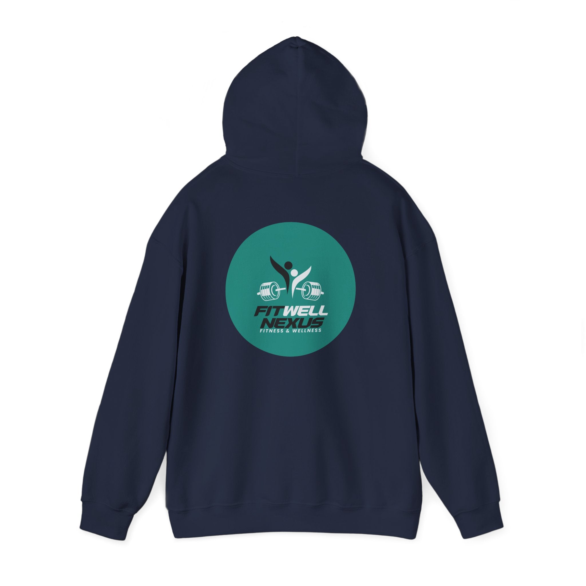 Fit Well Nexus Hoodie — Logo Pullover for Gym & Active Lifestyle