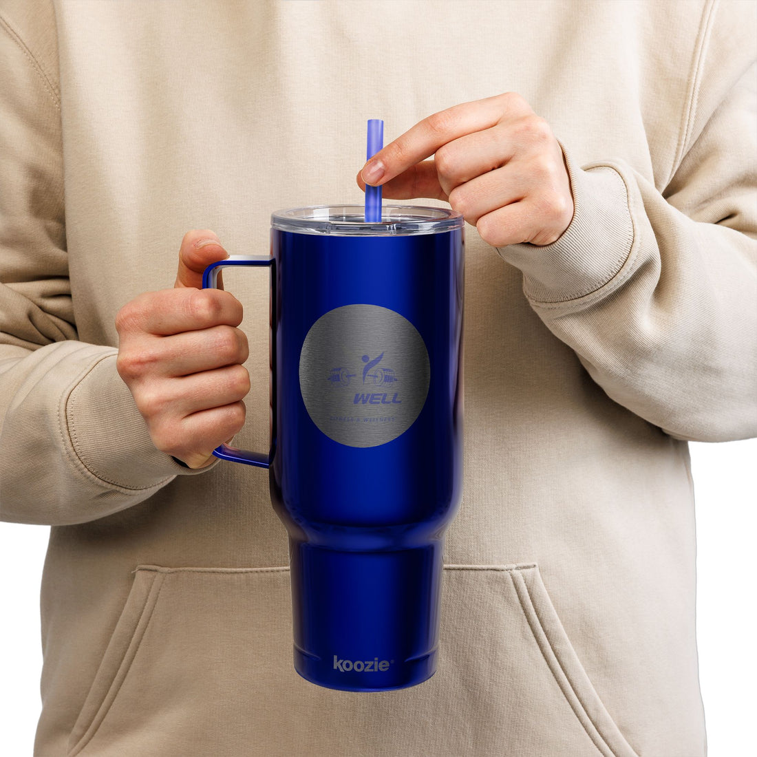 40oz Engraved Insulated Tumbler with Lid – Large Travel Mug for Hot & Cold Drinks