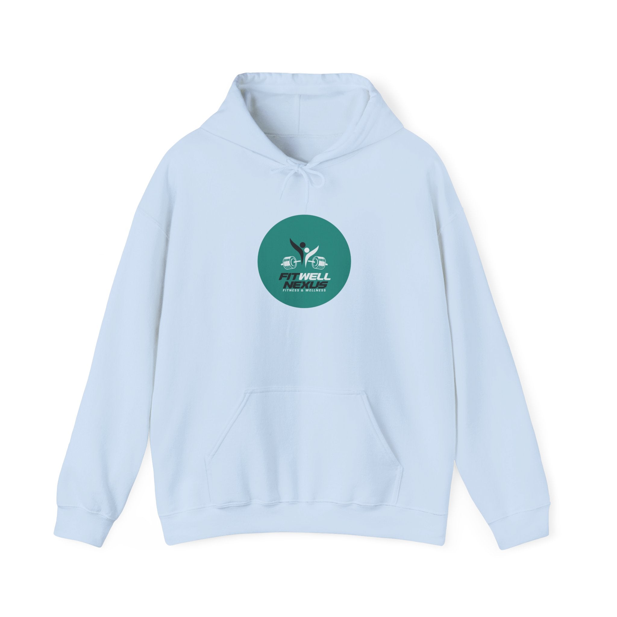 Fit Well Nexus Hoodie — Logo Pullover for Gym & Active Lifestyle