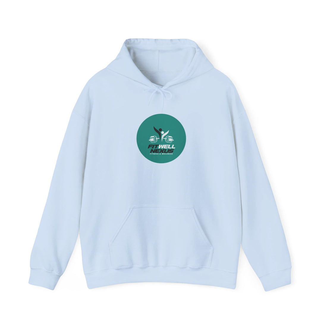 Fit Well Nexus Hoodie — Logo Pullover for Gym & Active Lifestyle