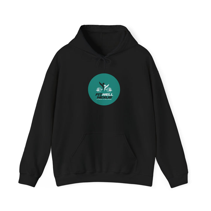 Fit Well Nexus Hoodie — Logo Pullover for Gym & Active Lifestyle