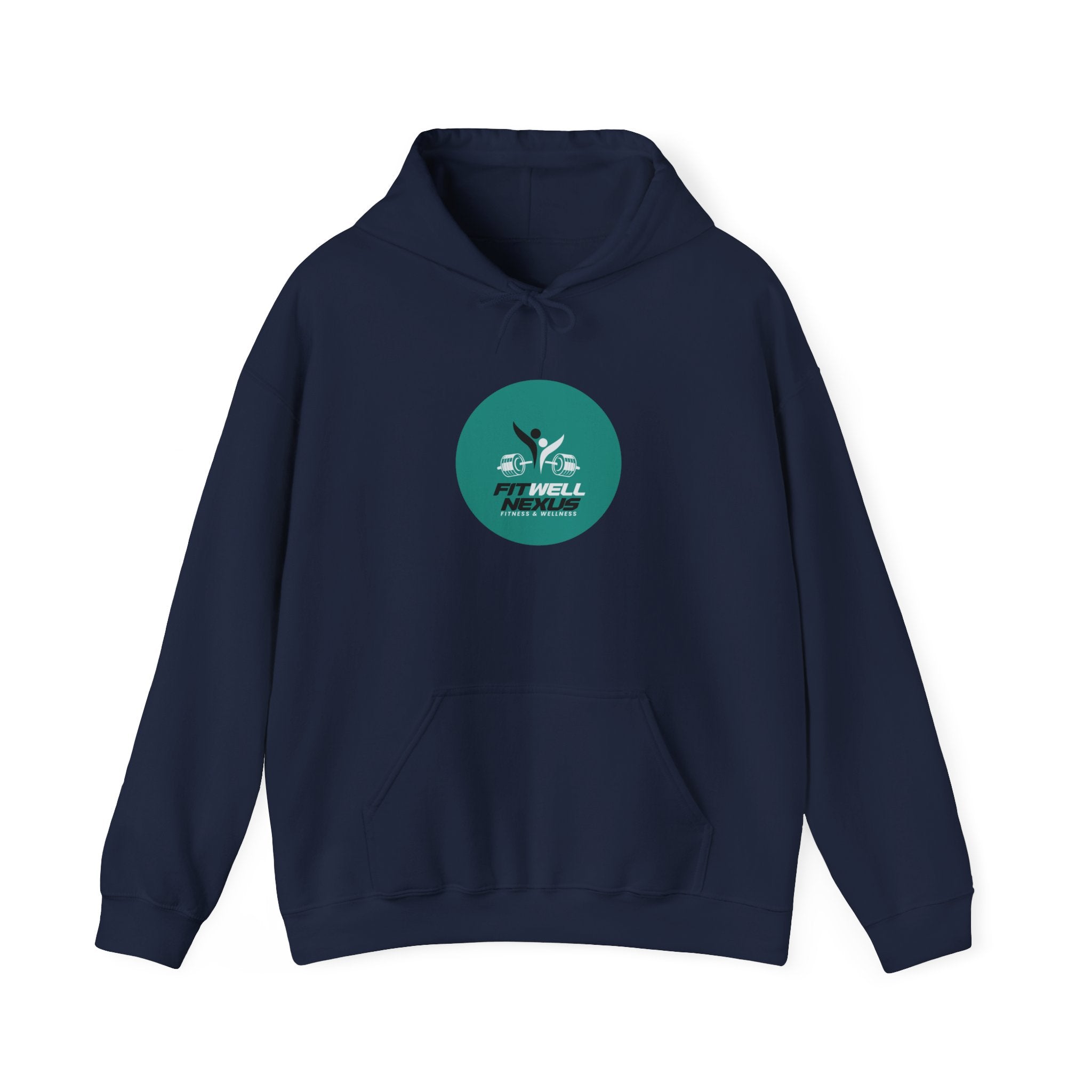 Fit Well Nexus Hoodie — Logo Pullover for Gym & Active Lifestyle