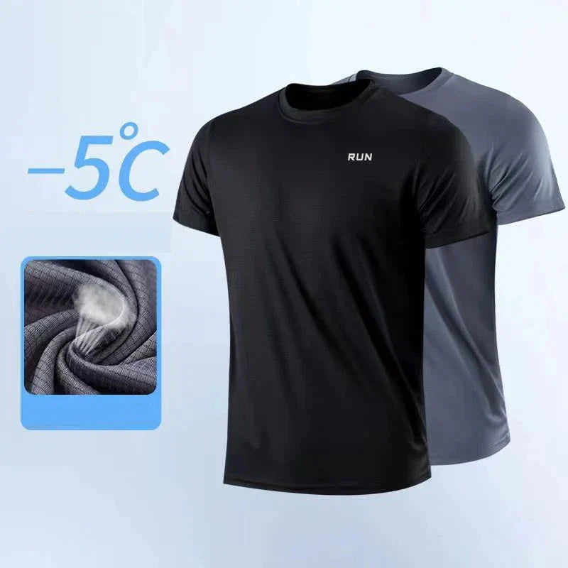 Men’s Quick Dry Short Sleeve Gym Running Moisture Wicking T-Shirt