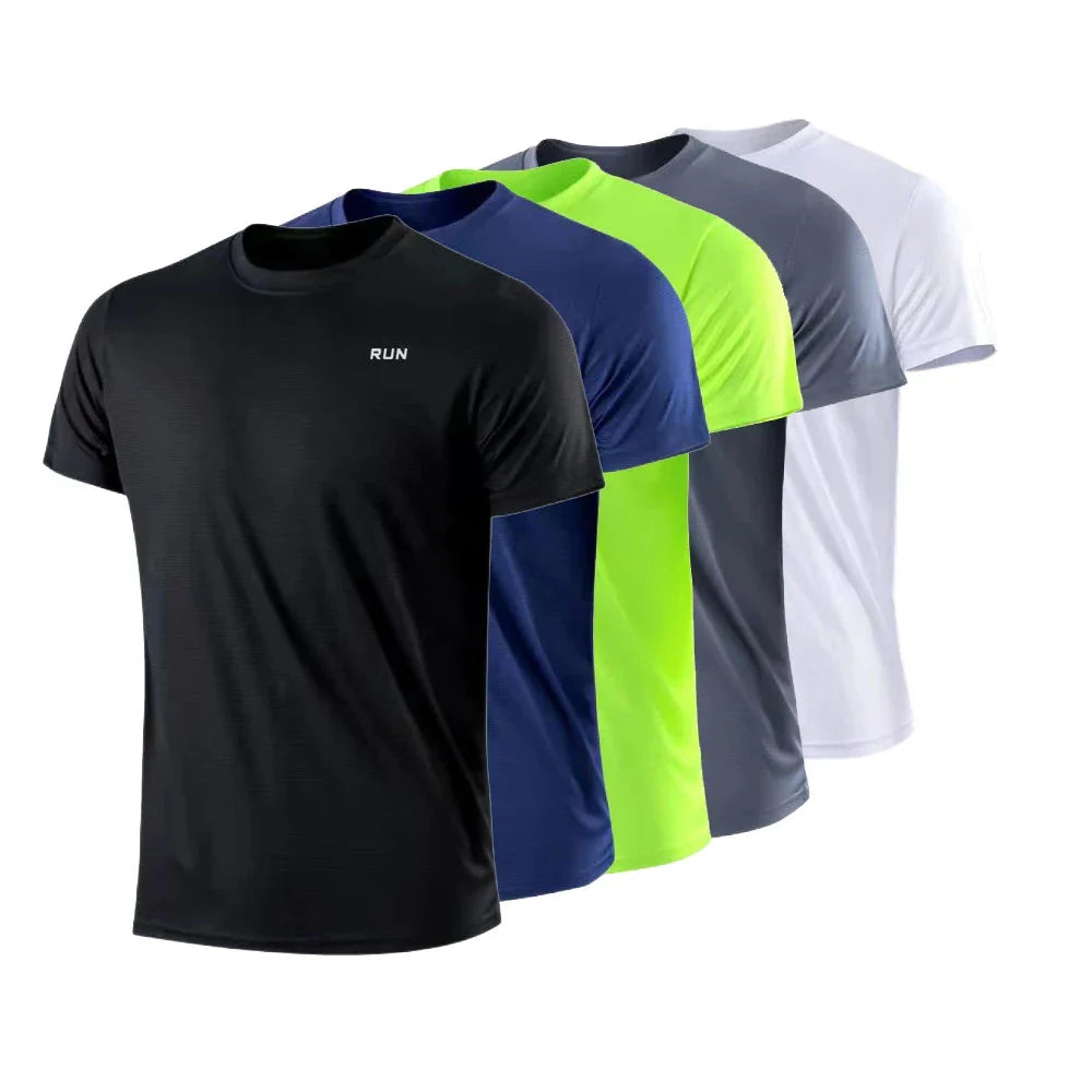 Men’s Quick Dry Short Sleeve Gym Running Moisture Wicking T-Shirt