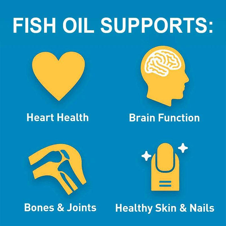 Omega-3 Fish Oil Supplement with EPA DHA for Heart Brain Health