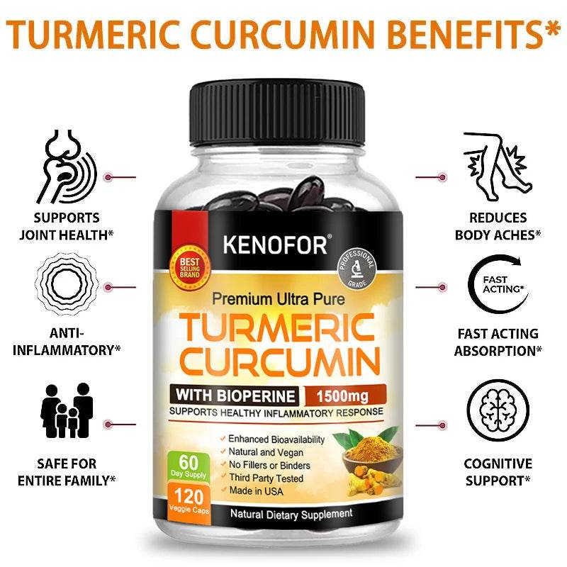 Curcumin Nutritional Supplement for Knee Joint and Bone Health