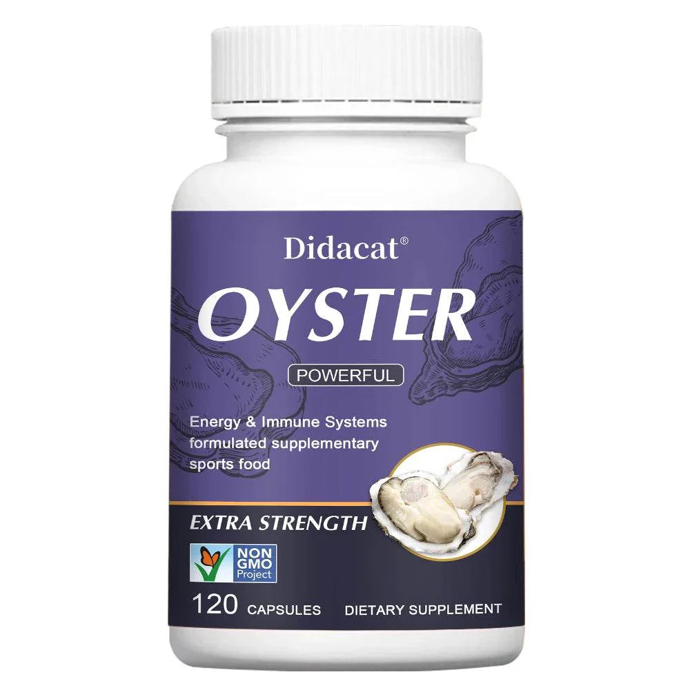 Oyster Supplement with Natural Vitamins Minerals for Energy and Immunity