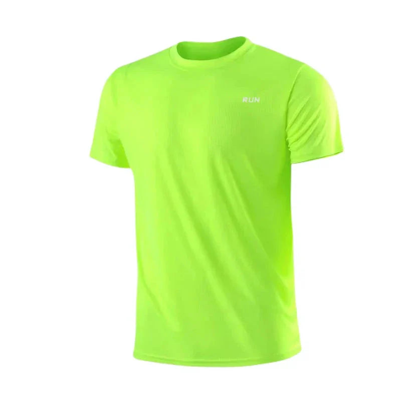 Men’s Quick Dry Short Sleeve Gym Running Moisture Wicking T-Shirt