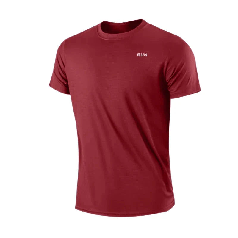 Men’s Quick Dry Short Sleeve Gym Running Moisture Wicking T-Shirt
